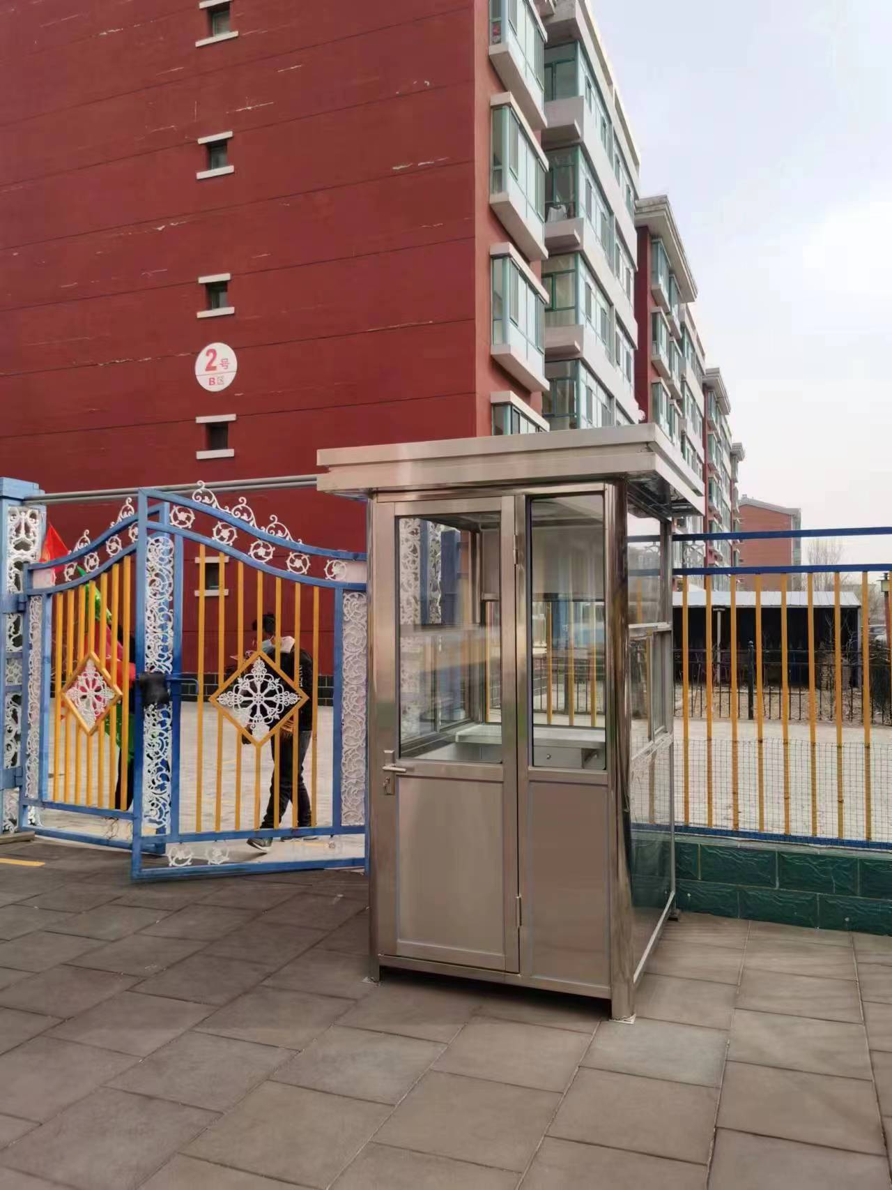 北京内蒙古幼儿园岗亭不锈钢岗亭